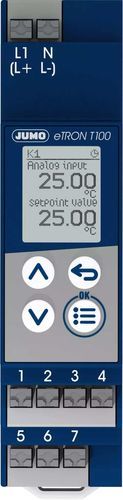Controlador de temperatura electrónico - JUMO eTRON T100 - JUMO GmbH & Co. KG - con pantalla LCD / monovía / PID