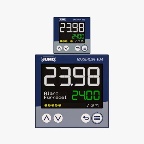 Controlador PID universal - favoTRON - JUMO GmbH & Co. KG - con 1 entrada analógica / para montaje sobre panel / compacto