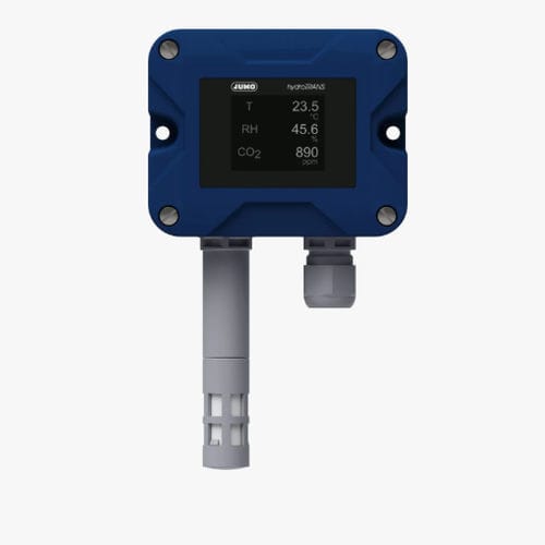 Sensor de temperatura y de humedad relativa - hydroTRANS S20 - JUMO GmbH & Co. KG - de pared / NDIR / 0-10 V