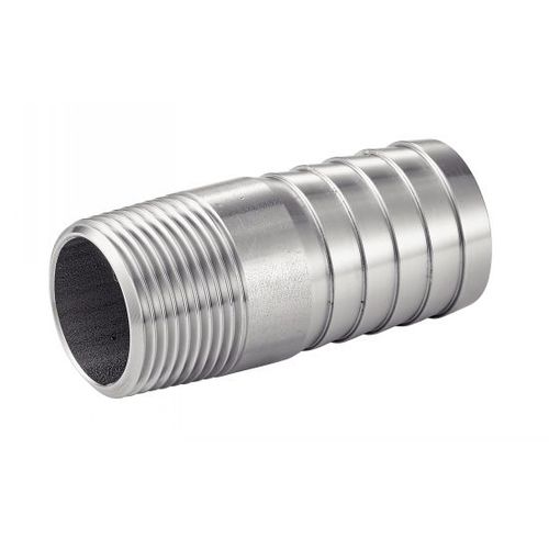 Adaptador hidráulico para tubos - 5261 - BENE INOX - macho-acanalado / de acero inoxidable / cilíndrico