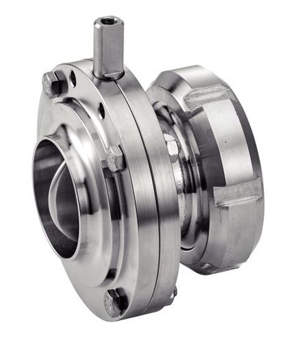 Válvula de mariposa - 61314 - BENE INOX - para alimentos líquidos y bebidas / de acero inoxidable / con junta