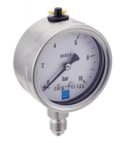 Manómetro de esfera - 7315 - BENE INOX - roscado / de acero inoxidable / de tubo Bourdon