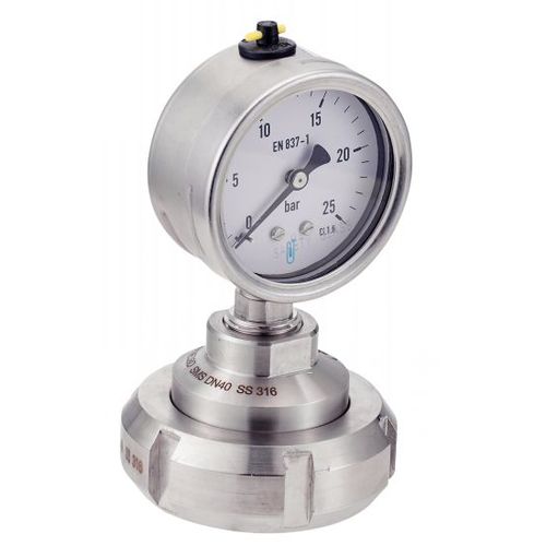 Manómetro de esfera - 7321 - BENE INOX - de acero inoxidable / de membrana / de proceso