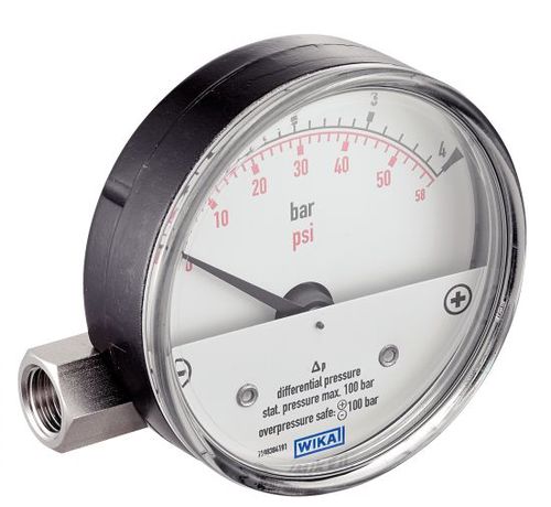 Manómetro diferencial - 7330 - BENE INOX - de esfera / roscado / de acero inoxidable