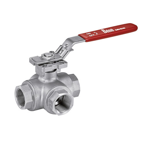 Válvula de bola - 58213 - BENE INOX - de palanca / roscada / en T