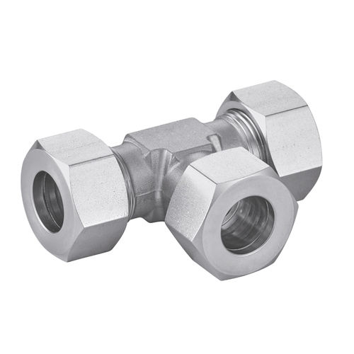 Racor hidráulico - 5413 - BENE INOX - con anillos / en T / DIN