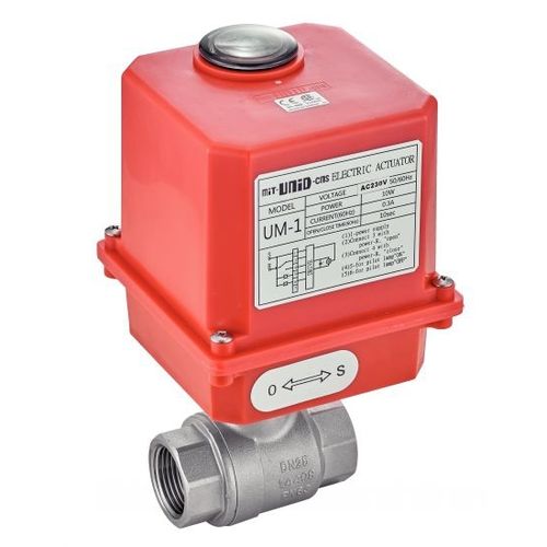 Válvula de bola - 50053 - BENE INOX - con actuador eléctrico / de cierre / roscada