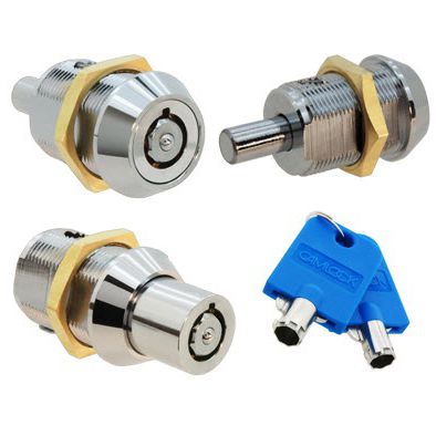 Cerradura con boton pulsador - 25 series  - Camlock Systems - de llave / de latón