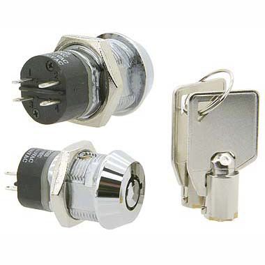 Interruptor de llave - S206 series - Camlock Systems - bipolar / electromecánico