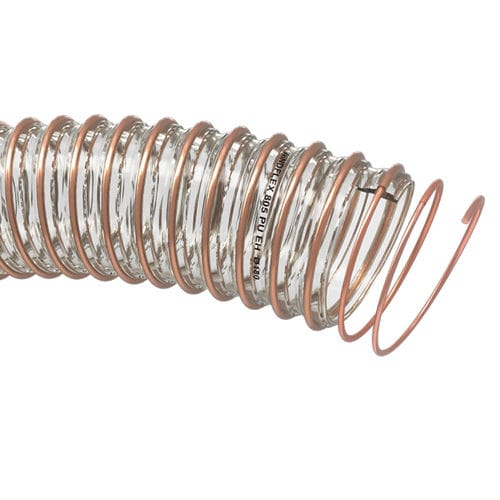 Conducto de aire flexible - WINDFLEX 805 EH - TRICOFLEX - de poliuretano / de extracción / con espiral de acero galvanizado