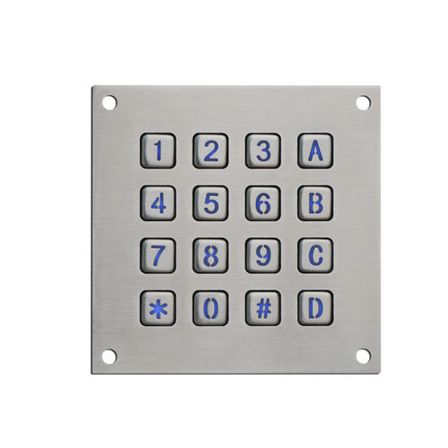 Teclado numérico 16 teclas - B860 - Joiwo Explosion Proof Science and Technology - de pared / de acero inoxidable / IP65