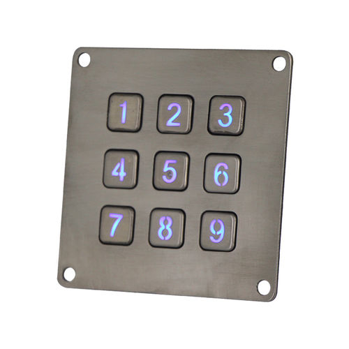 Teclado numérico 9 teclas - B861 - Joiwo Explosion Proof Science and Technology - de pared / de metal / IP65