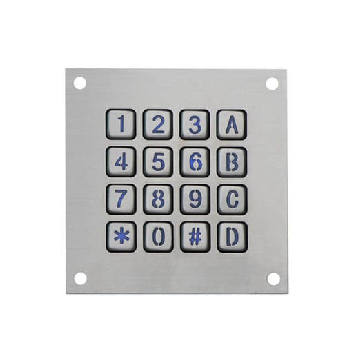 Teclado numérico 16 teclas - B862 - Joiwo Explosion Proof Science and Technology - empotrable / de acero inoxidable / IP65