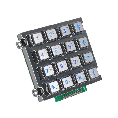 Teclado numérico 16 teclas - B667 - Joiwo Explosion Proof Science and Technology - de pared / de aleación / de zinc