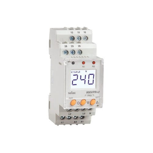 Relé de protección de sobretensión - 900VPR-BL-U-CE - SELEC Controls Pvt. Ltd. - de subtensión / de fases / de ausencia de fases