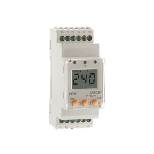 Relé de protección de sobretensión - VPRD2M - SELEC Controls Pvt. Ltd. - de subtensión / de fases / 2NA/NC
