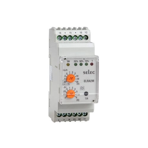 Relé de protección de fuga a tierra - ELRA2M - SELEC Controls Pvt. Ltd. - de corriente / de nivel / 1NA/NC