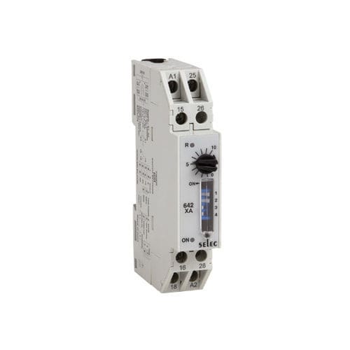 Temporizador analógico - 642XA - SELEC Controls Pvt. Ltd. - con retardo de atracción / en riel DIN