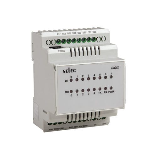 Autómata programable en riel DIN - DIGIX-B - SELEC Controls Pvt. Ltd. - entradas analógicas / salidas digitales / salidas analógicas