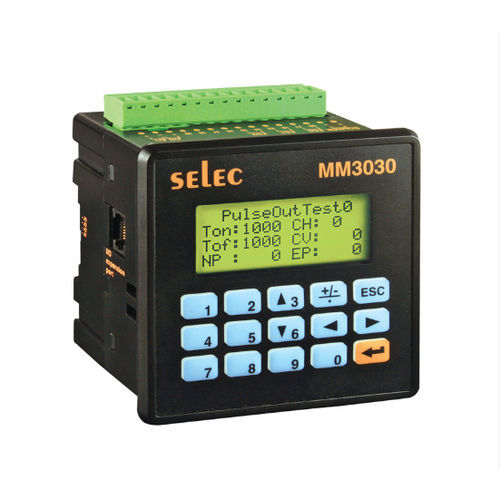 Autómata programable para montaje en panel - MM3030 - SELEC Controls Pvt. Ltd. - en riel DIN / con E/S integradas / salidas digitales