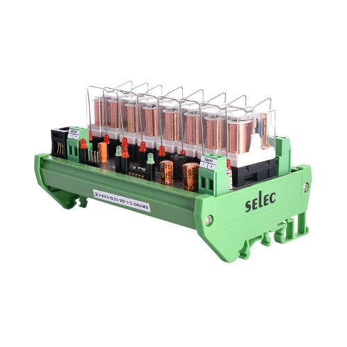 Módulo de relé DC - ERLYMD-2-1-S8-1CO-24V - SELEC Controls Pvt. Ltd. - para montaje sobre riel DIN