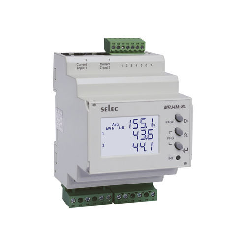 Multímetro digital - MRJ4M-SL - SELEC Controls Pvt. Ltd. - en riel DIN / cat I / de frecuencia