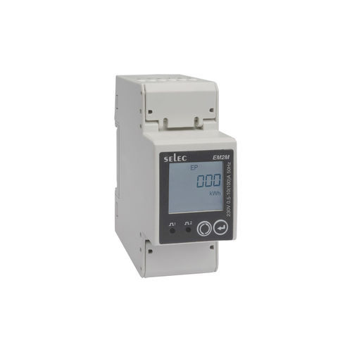 Contador de energía eléctrica monofásico - EM2M series - SELEC Controls Pvt. Ltd. - en riel DIN / RS-485 / Modbus