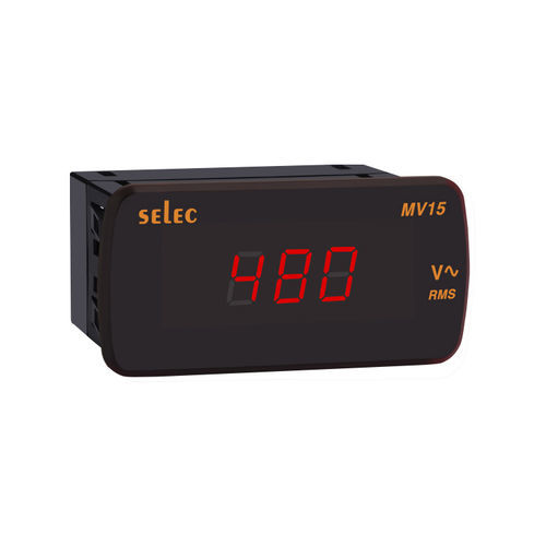 Voltímetro digital - MV15 series - SELEC Controls Pvt. Ltd. - montado en panel / monofásico
