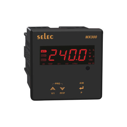 Contador de energía eléctrica monofásico - MX300 series - SELEC Controls Pvt. Ltd. - para montaje sobre panel / con salida digital / programable