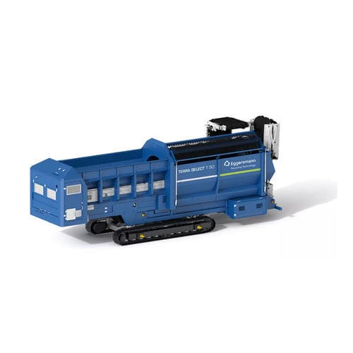 Criba móvil - TERRA SELECT T 50 - Eggersmann Recycling Technology - de tambor / para residuos / compacta