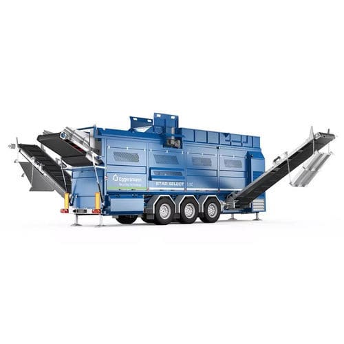 Criba móvil - STAR SELECT S 60 - Eggersmann Recycling Technology - para residuos / 3 fracciones