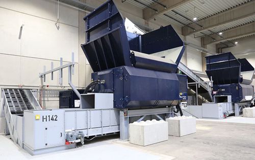 Destrozador primario - TEUTON ZS 55 - Eggersmann Recycling Technology - de 1 eje / de desechos
