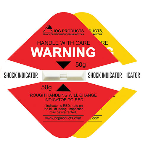 Indicador de fuerza - IOG Products, LLC - Impact-O-Graph Devices - de impacto / etiqueta / resistente a manipulaciones
