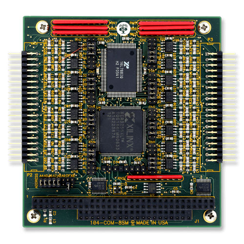 Tarjeta de comunicación RS422/RS485 - 104-COM-8SM-T - ACCES I/O Products, Inc. - en serie / PC 104 / de 2 vías