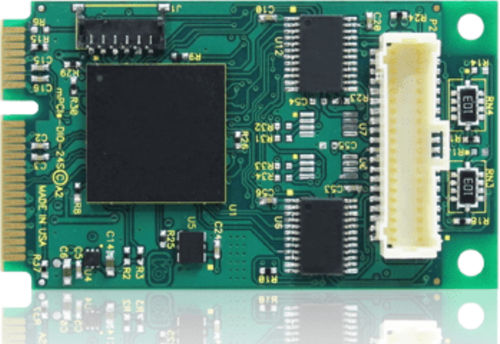 Tarjeta E/S digital - mPCIe-DIO-24A - ACCES I/O Products, Inc. - TTL / con 24 E/S / Mini PCI Express