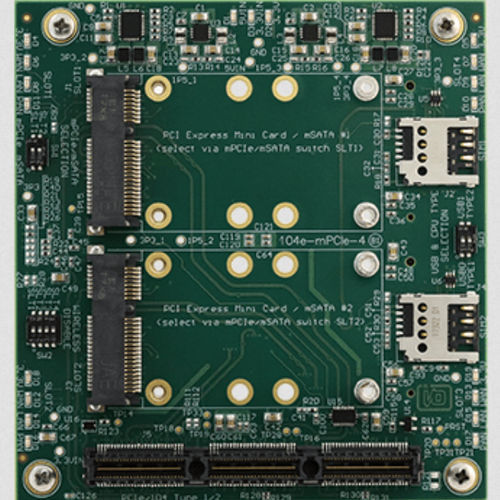 Tarjeta portadora industrial - 104e-mPCIe-4 - ACCES I/O Products, Inc.