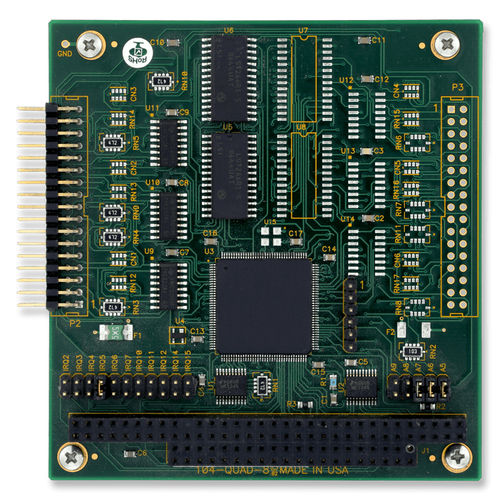 Tarjeta de entrada digital - 104-QUAD-8 - ACCES I/O Products, Inc. - 4 canales / 6 entradas digitales / 8 canales