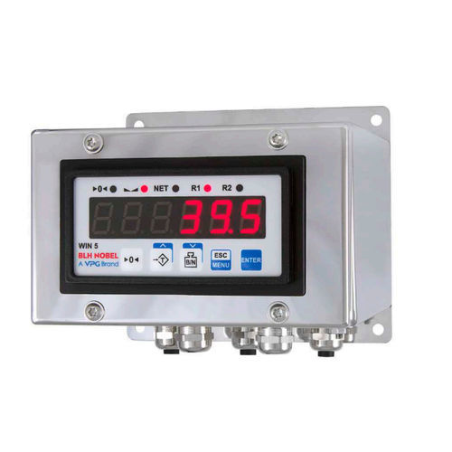 Indicador de pesaje con visualizador led - WIN 5  - Nobel Weighing Systems - de pared / IP65 / de acero inoxidable