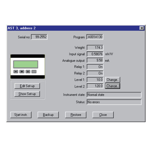 Software de supervisión - DeltaCom - Nobel Weighing Systems - de calibración / configuración / Windows