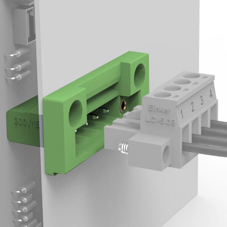 Bloque de conexión para montaje sobre panel - LZ5M-5.08 - Elinker Electric - con conexión rápida / de material plástico