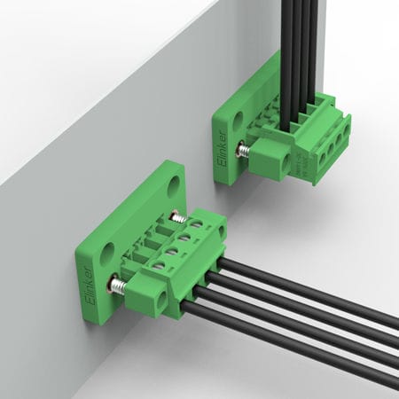 Bloque de conexión para montaje sobre panel - LZ5M-3.81 - Elinker Electric - push-in / de material plástico
