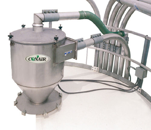 Cargador de tolva para granulado de plástico - VRU series - Conair - para transporte neumático / para la industria del plástico