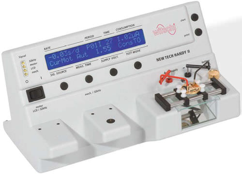 Aparato de pruebas de seguridad eléctrica - max. 230 V, 1.2 A | Handy II - Witschi - automático / para reloj de cuarzo