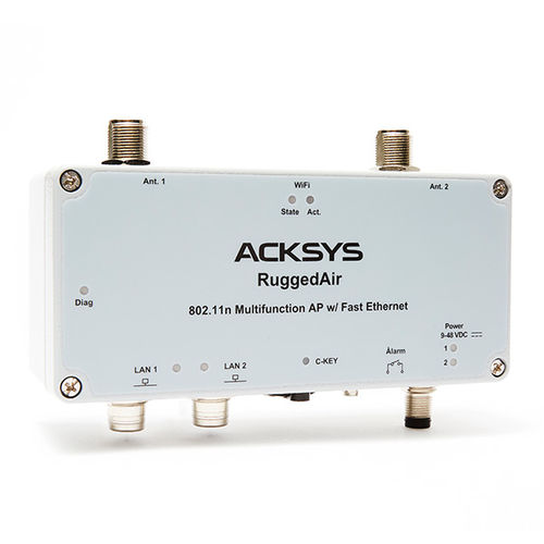 Punto de acceso WiFi - RuggedAir100 - ACKSYS Communications & Systems - MIMO / de alimentación Ethernet / para red