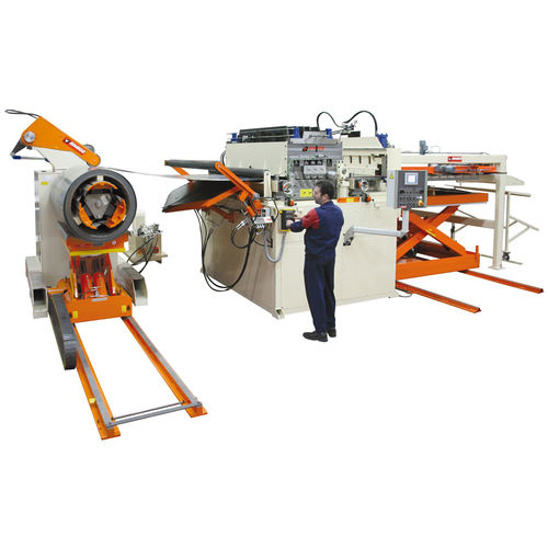 Línea de corte transversal CNC - DIMECO - para metal / de enderezar / alimentada por bobina