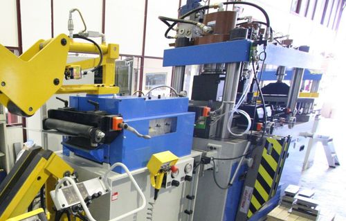 Línea de punzonado para automática - DIMECO - eléctrica / para cables / de chapa
