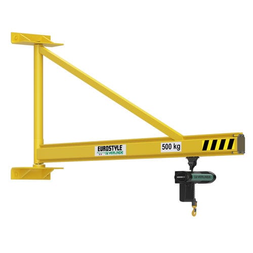 Grúa pluma de pared - EUROSTYLE VAT series - VERLINDE - rotativa / triangular / con perfil hueco