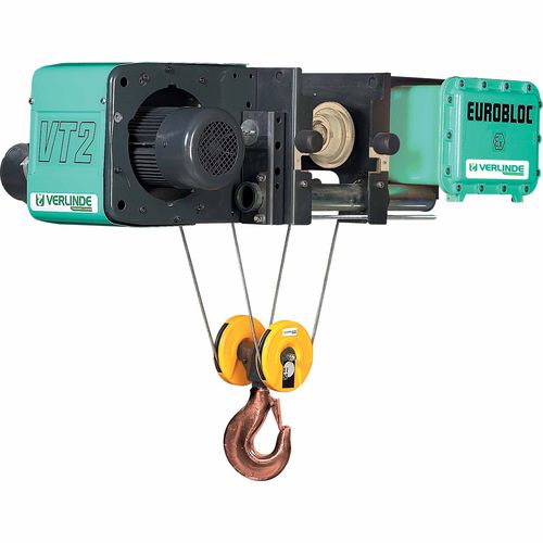 Polipasto de cable eléctrico - EUROBLOC VT EX series - VERLINDE - 2 velocidades / de velocidad variable / antideflagrante