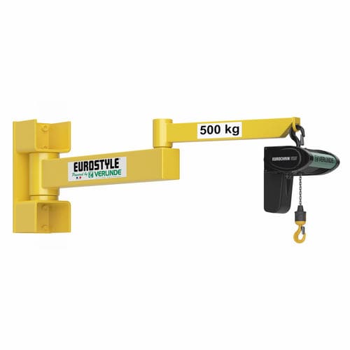 Grúa pluma de pared - EUROSTYLE Templier T series - VERLINDE - articulada