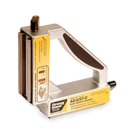 Escuadra de soldadura - max. 197 x 197 x 48 mm | Adjust-O™ 90° - Strong Hand Tools  - magnética